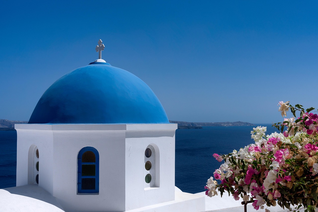 White flowers church