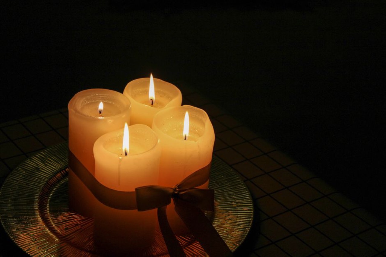 Candle light peaceful