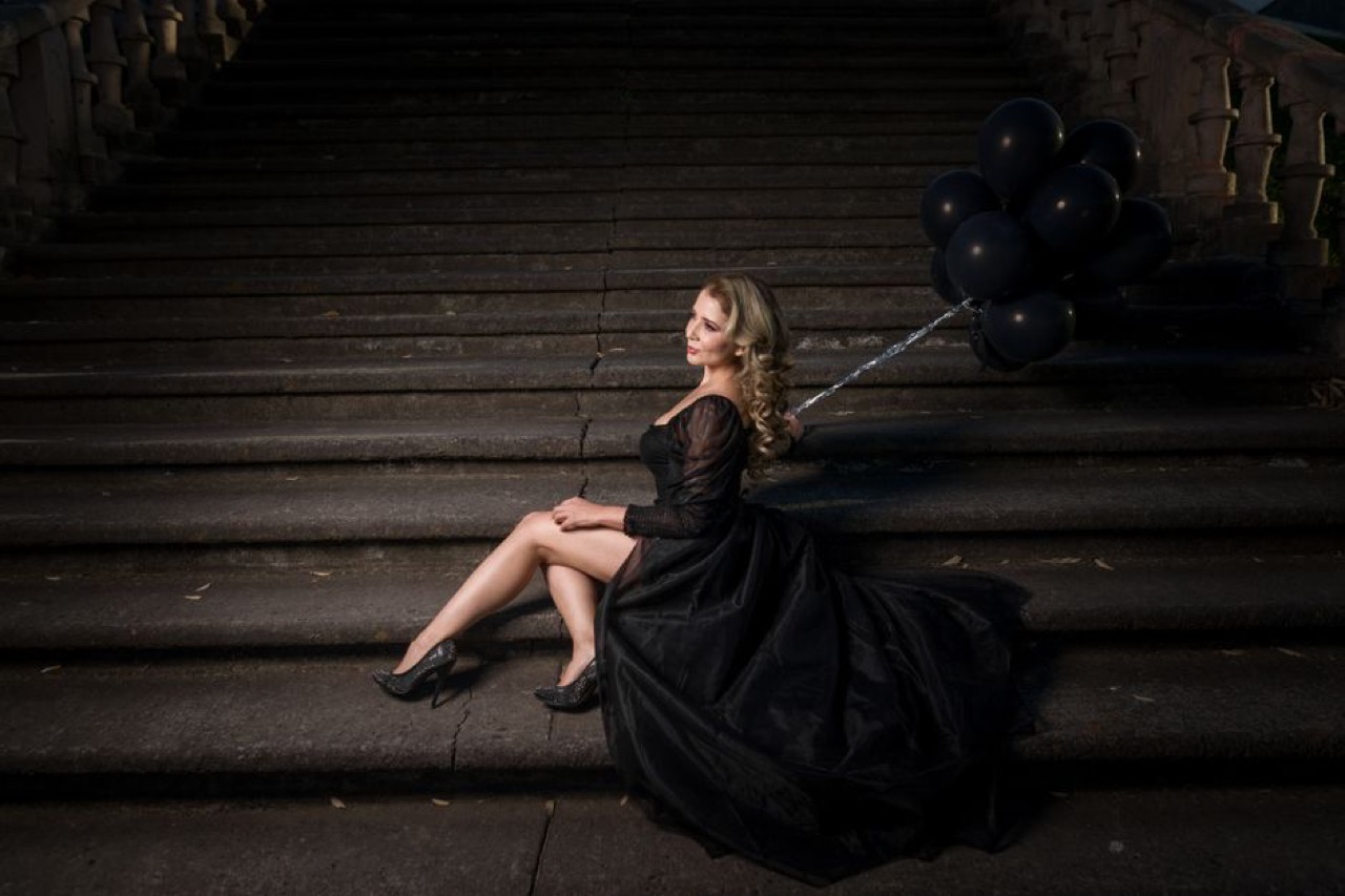 Elegant funeral dresses Black formal dress elegant